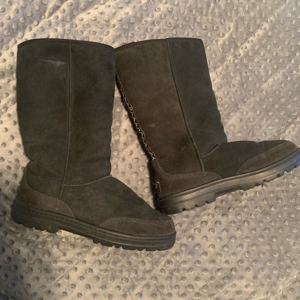 UGG Boots with stitching along back of calf